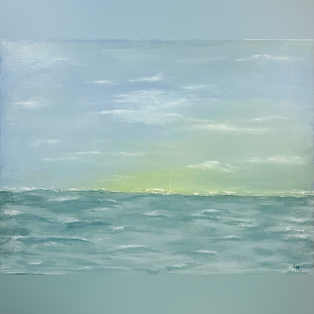 Original Textured Acrylic Abstract Landscape Painting 18x24x5/8 Stretched Canvas - Picture 5 of 10
